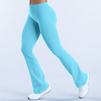 L-0313 Legging de yoga pour femme le plus vendu, taille plate, coupe évasée, pantalon de sport, tenue de fitness extérieur, Pilates, course à pied