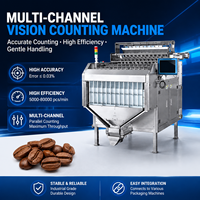 Compteur de vision multi-canaux haute précision pour le comptage de grains de café, de graines, de comprimés et de composants électroniques avec manutention douce