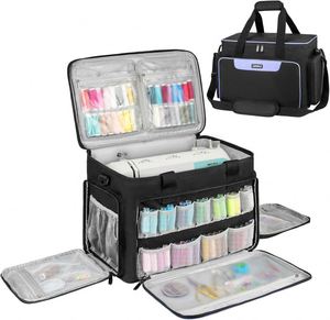 Échantillon gratuit - Sac de transport professionnel pour machine à coudre - Sac fourre-tout universel avec plusieurs poches de rangement - Product Image 1