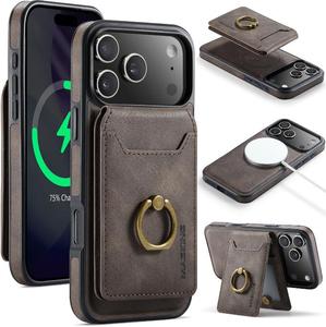 เคสโทรศัพท์หนัง PU แบบพับได้สุดหรู พร้อมช่องใส่บัตรและพวงกุญแจ - Product Image 1