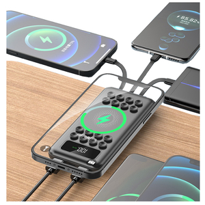 Chargeur portable Ali Baba 20000mah 10000mah, mince, 3-en-1, magnétique sans fil, avec câble intégré, entrée Micro USB, vente chaude - Product Image 3