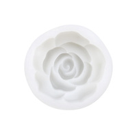 Xgy-214 3d silicone simple rose fleur forme résine moule bricolage faire signet voiture aromathérapie et ascenseur silicone fait main moule