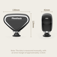 Phenitech Super Mini Massagepistole mit Bürstenmotor, 4 Massageköpfen, Geschwindigkeitsregelung, Leistungsstarke Vibration, Faszienpistole für Zuhause und Fitnessstudio
