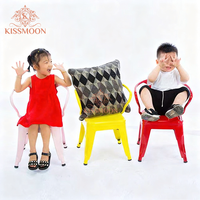 Chaise empilable en acier inoxydable durable pour enfants, design moderne, idéale pour événements, hôtels, restaurants, bars, clubs, intérieur - Vente en gros
