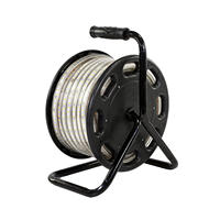 Bande LED portable IP65 SMD2835 en bobine de 25 m, haute luminosité, étanche, certifiée ROHS, durée de vie de 50 000 heures, pour entrepôt, tunnel, usage industriel