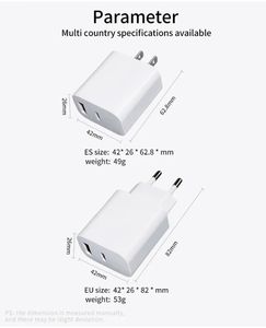 ที่ชาร์จ USB Type-C แบบเร็วปลั๊กติดผนังสำหรับโทรศัพท์มือถือแอนดรอยด์ชนิด C PD - Product Image 2