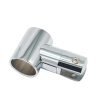 Accessoires de salle de bain en acier inoxydable 304 : Fixation de verre pour douche, connecteur de tuyau, bride, support d'angle, pince de suspension