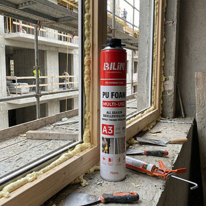 Polyuréthane monocomposant à faible expansion <span class=keywords><strong>pour</strong></span> <span class=keywords><strong>pistolet</strong></span> à <span class=keywords><strong>mousse</strong></span> PU et paille de <span class=keywords><strong>mousse</strong></span> <span class=keywords><strong>pour</strong></span> le travail du bois, la construction et l'emballage des cadres de fenêtres - Product Image 1