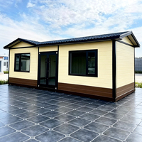 Casa Contenedor Prefabricada Expandible de Acero Ligero, Oficina Móvil, Cocina, Dormitorios, Edificio Solar, Vivienda Impermeable