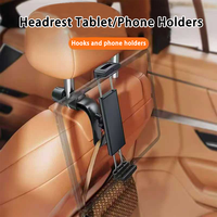 Support de téléphone pour appuie-tête de voiture, compatible tablette iPad, réglable à 360 degrés, flexible, compatible bureau, fixation sur l'oreiller