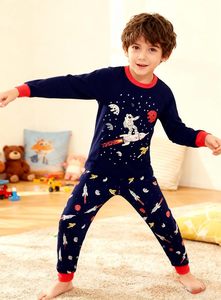 Pyjama d'automne en coton à manches longues pour garçons, imprimé astronaute de dessin animé, tailles 98 104 110 116 <span class=keywords><strong>122</strong></span> <span class=keywords><strong>128</strong></span> 134 - Product Image 5