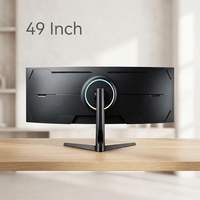 Monitor Curvo de 49 Pulgadas 32:9 para Empresas, 144Hz, 1ms de Respuesta, 100% SRGB, Dual QHD 3840x1080, Precio de Proyecto OEM ODM para Escritorio