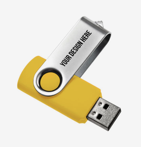 แฟลชไดรฟ์ USB สีเหลืองแบบหมุ<span class=keywords><strong>น</strong></span>ได้ ความจุ <span class=keywords><strong>8GB</strong></span> รับทำโลโก้ OEM จำ<span class=keywords><strong>น</strong></span>วนมาก สำหรับของขวัญส่งเสริมการขายและของที่ระลึกสำหรับองค์กร - Product Image 1