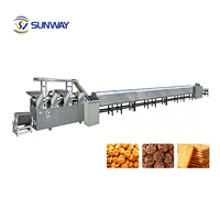 Ligne de production complète de biscuits industriels, machine à façonner les biscuits durs, équipement de fabrication de biscuits aux pépites de chocolat
