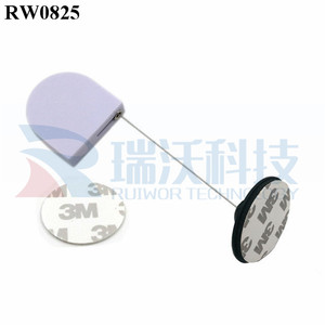RUIWOR RW0825 D-hình An Ninh Micro Có Thể Thu Vào Cáp Reel Cộng Với Dia 38mm Thông Tư Dính Nhựa Tấm Kết Nối - Product Image 5