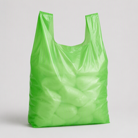 Sacs en plastique HDPE personnalisés pour supermarchés, sacs de courses recyclables, fins, durables, avec poignée longue, couleur personnalisée