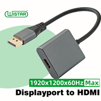 WISTAR Câble adaptateur convertisseur DP vers HDMI mâle vers femelle de haute qualité et bon marché pour HDTV
