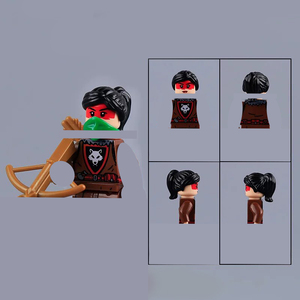 Série Médiévale : Guerrier Loup, Épée, Hache, Ranger, Garde, <span class=keywords><strong>Soldat</strong></span> avec Arme et Bouclier – Figurines de Construction à Assembler, Jouets - Product Image 2