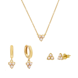 Pendientes de gota de <span class=keywords><strong>Jade</strong></span> blanco y ópalo chapado en oro auténtico, 18k, borla dorada, Plata de Ley S925, pendientes de bola de cristal, joyería - Product Image 3