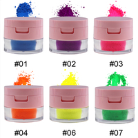 Özel Marka Gevşek Far Paletleri Mineral Su Geçirmez Yedi Renk 3g Pigment Mat Metalik