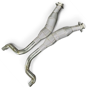 Tuyau de descente thermiquement isolé en acier inoxydable SS304 pour Range Rover Sport <span class=keywords><strong>SVR</strong></span> 5.0 2019-2023 – Amélioration des performances et augmentation de la puissance de l'échappement - Product Image 1