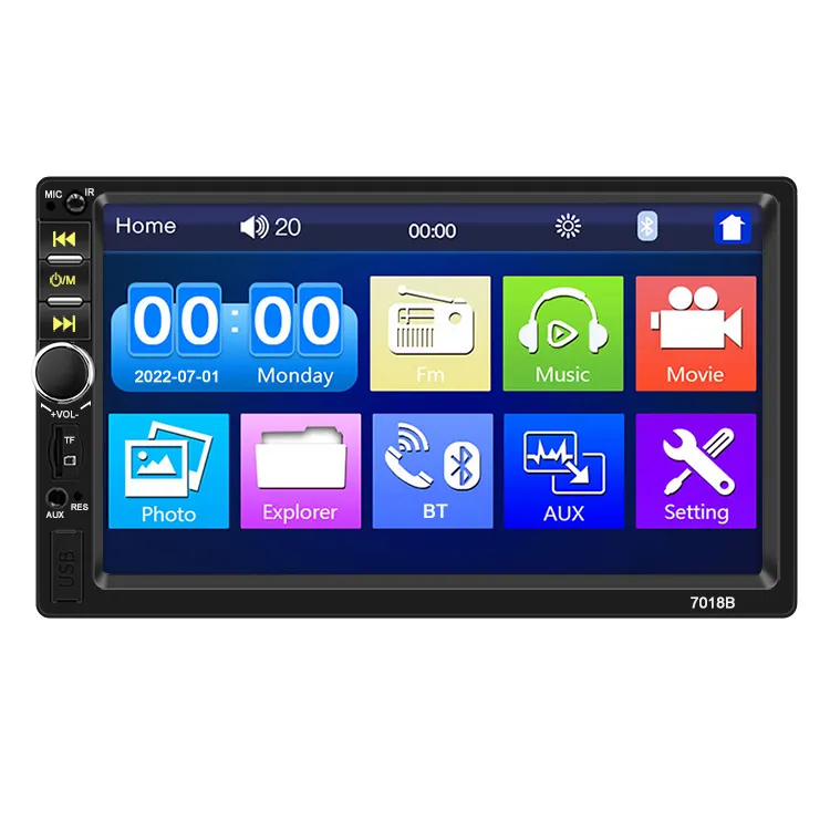 7018b autoradio 7 pollici Hd Universal Car Multimedia lettore Mp5