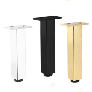 Pied de meuble Xinshengfa en alliage d'aluminium, hauteur réglable 15cm, 20cm, 24.5cm, 30cm, pour meuble-lavabo, canapé, table, support de lit - Product Image 2