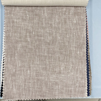Tissu en lin 14S en popeline unie teinte en fil, tissé en fibres naturelles pour la production de chemises et textiles de maison
