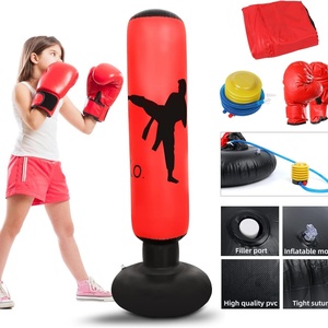 Saco de Boxeo Inflable de PVC de 160 cm para Entrenamiento de Niños, Juego de Boxeo en Interiores con Relleno de Agua y Aire - Product Image 6