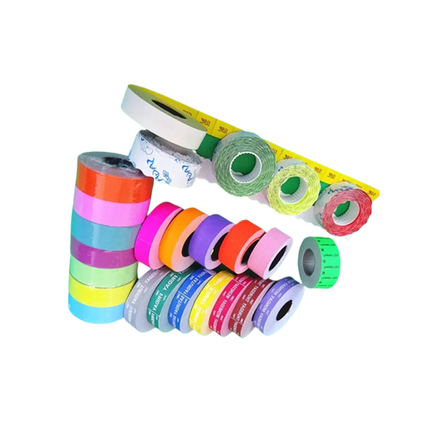 Factory 500 Labels 21 X 12 White Wave Self Adhesive Price Tag Sticker Paper Labeller for Pricing Gun