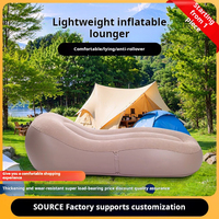 Canapé Gonflable Automatique Moderne 2025 pour Extérieur, Portable pour Camping et Festival de Musique, Chaise Longue Pliable pour Chambre et Salon