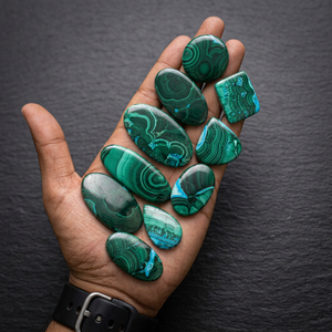 Piedras Sueltas de Crisocola Verde Azul Natural y Malaquita en Cabujón, Venta al Por Mayor para la Fabricación de Joyería - Product Image 3