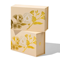 Boîte cadeau magnétique en carton personnalisée de luxe avec logo pour pots de miel en verre