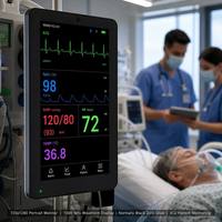 Pantalla LCD IPS de 10.1 Pulgadas, 720x1280, Formato Vertical, 1000 Nits, MIPI de 30 Pines, Pantalla Negra por Defecto, para Uso Médico, Industrial, HMI, TMK Integrado