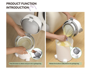 Thùng tã Ma Thuật-được cấp bằng sáng chế 95% hệ thống không mùi-Thiết kế giành giải thưởng-không cần nạp lại-Hoạt động với túi rác thông thường màu trắng - Product Image 5