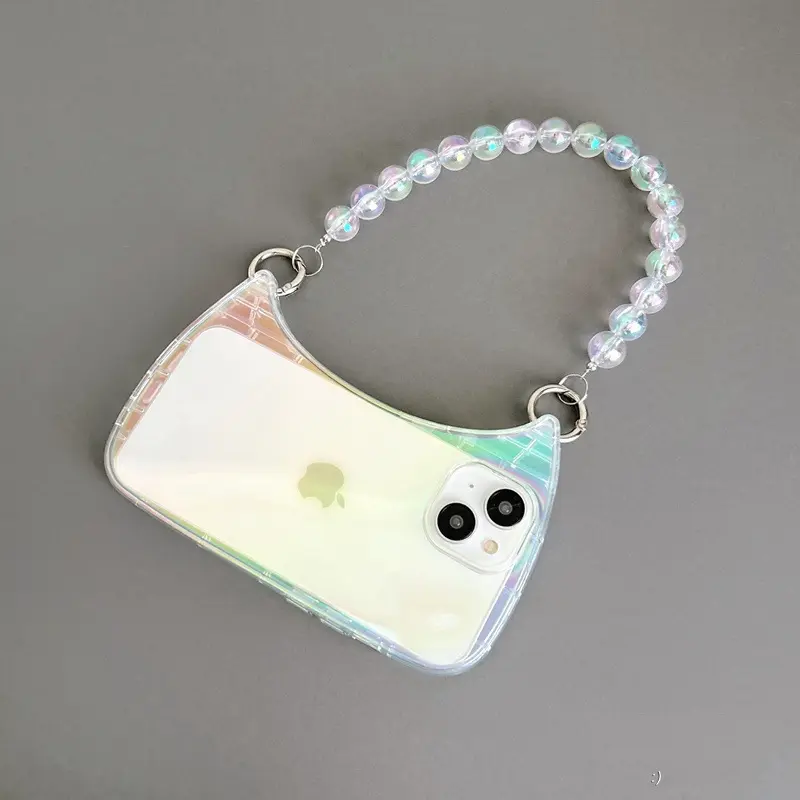 Hologram Rainbow Cases For iPhone 14 13 12 11 Pro Max 14pro 13pro 12pro 14promax Cell Phone Back Cover Bag Clear Case Handbag