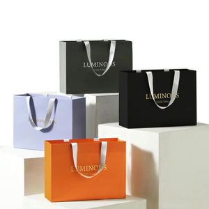 Custom Recyclable Art Paper Shopping Bags Supermarket Gift Bags for Exhibition & Promotion Minimum Order Quantity <b>Small</b> Colored - Product Image 5