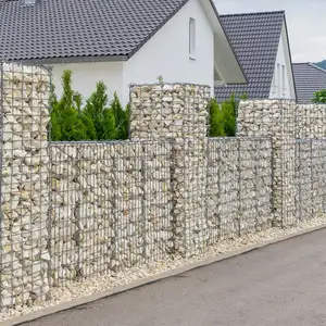 Gelaste Gabion Box Muur Duurzaam Gelaste Schanskorf Defensief Barrière Bastion