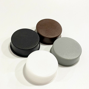 Tapa de bisagra de plástico de 35-37 mm para sellado de puertas de armario, tapón redondo, diseño minimalista, fácil instalación - Product Image 1