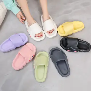 Pantufa espessa de eva para mulheres, chinelo de eva de sensação, passo de escravo para mulheres e homens, banho, KF-96