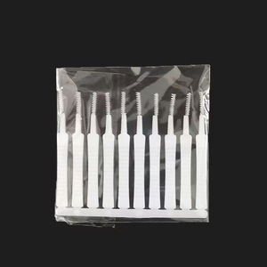 Cepillo de limpieza para cabezales de ducha, cerdas suaves de nailon, 10 piezas por bolsa, para uso doméstico en el baño - Product Image 1