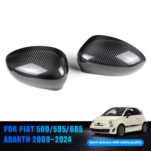 Cubiertas de Retrovisores de Fibra de Carbono Shasha, Juego Completo de Repuestos, Accesorios Exteriores para Fiat 500/500 - Product Image 5