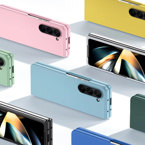 Venta al por mayor <span class=keywords><strong>de</strong></span> fábrica 2023 Z Fold 5 funda <span class=keywords><strong>de</strong></span> teléfono mate <span class=keywords><strong>de</strong></span> lujo colorido PC TPU funda <span class=keywords><strong>de</strong></span> piel suave para <span class=keywords><strong>Samsung</strong></span> Z Fold 5 cubierta - Product Image 3