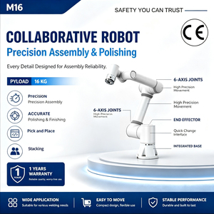 Brazo Robótico Colaborativo, Robots Articulados, Carga Útil de 16 kg, Alcance de 1034 mm, Robot Manipulador para Manipulación de Carga, Ensamblaje - Product Image 1