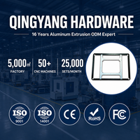 Support interne en aluminium extrudé sur mesure pour écran tactile de contrôle industriel, moniteur tout-en-un, usiné CNC