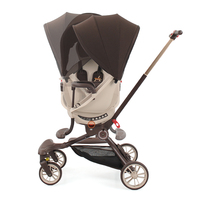 Vente en gros de poussettes pour bébé légères personnalisées Supports pliants à une main en une étape lorsque les poussettes pour bébé sont pliées