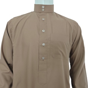 Abito Arabo di Alta Qualità in Stile Saudita con Maniche Semplici e Colletto Alto per Ragazzi, Ideale per la Primavera - Product Image 3