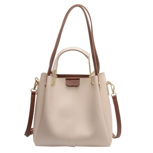 Summer Solid Color for Women 2025 New Fashion Shoulder Large Capacity Handbag Tote Trendy Bucket Bag - Product Image 5