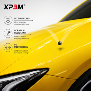 ฟิล์มใสกันรอยรถยนต์ XP3M Modena Yellow OEM Gloss TPU สีเหลือง 7.5 มิล ซ่อมแซมตัวเองได้ ป้องกันรอยขีดข่วน ป้องกันการเหลือง พร้อมช่องระบายอากาศ - Product Image 3