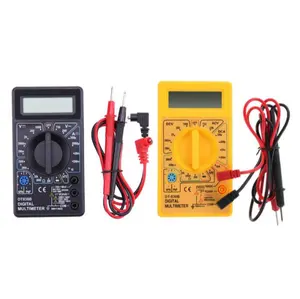 Taşınabilir profesyonel DT830D test cihazı multimetre çok metre elektronik dijital DC ve AC voltaj multimetreler